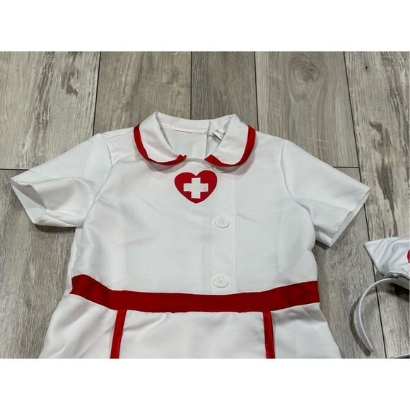 Party City Kids Nurse Doctor Costume Career Day, Wax Museum, Theater, Cosplay Ha - Picture 3 of 12